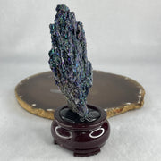 Natural-Black-Moissanite-Rough-Display-with-Wooden-Stand-184.90g-69.0-by-54.8-by-126.5mm