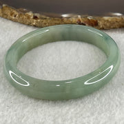 Type A Jelly Green Jadeite Oval Bangle 32.70g Internal Diameter 54.6mm 10.2 by 6.4mm (Close to Perfect) - Huangs Jadeite and Jewelry Pte Ltd
