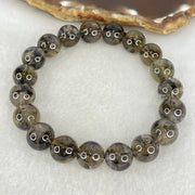 Natural Black Auralite Quartz Beads Bracelet 31.94g 17cm 10.9mm 19 Beads - Huangs Jadeite and Jewelry Pte Ltd