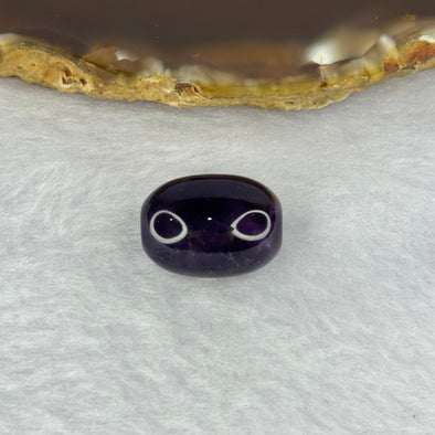 Natural Deep Intense Purple Amethyst Lulu Tong Charm 4.84g 18.1 by 13.2mm - Huangs Jadeite and Jewelry Pte Ltd