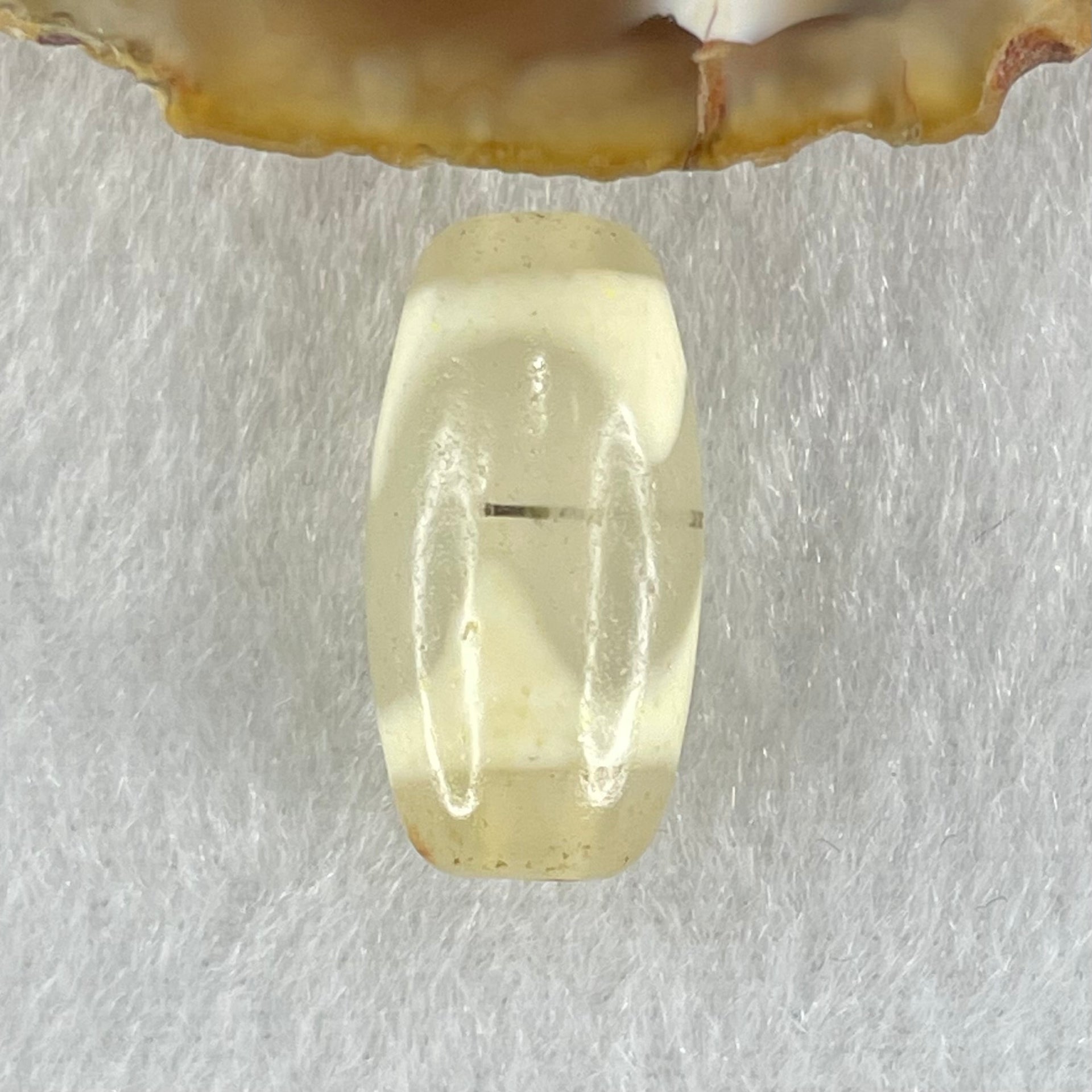 Natural Powerful Tibetan Old Oily Agate Tiger Tooth Daluo Dzi Bead Heavenly Master (Tian Zhu) 虎呀天诛 2.98g 20.1 by 10.3mm - Huangs Jadeite and Jewelry Pte Ltd