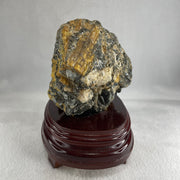 Natural Pegmatite with Wooden Stand Display 1,552.8g 155.7 by 113.0 by 148.0mm - Huangs Jadeite and Jewelry Pte Ltd