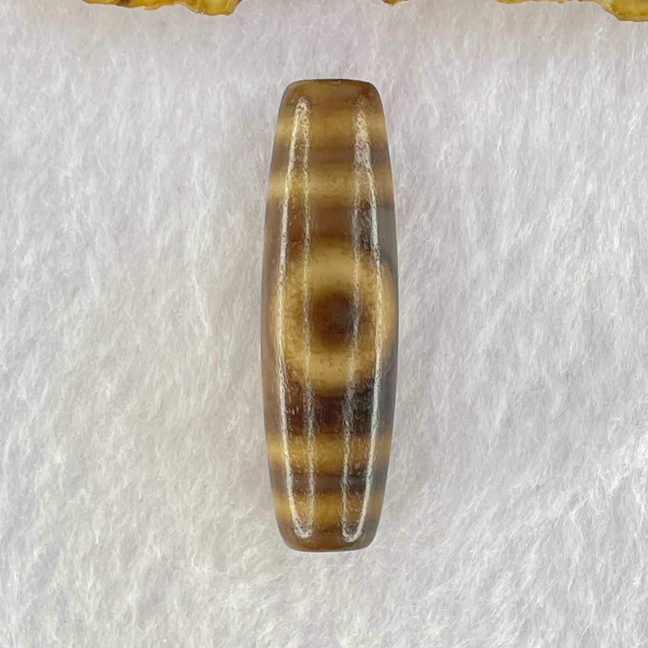Natural Powerful Tibetan Old Oily Agate Sky Door Serenity 1 Eye Dzi Bead Heavenly Master (Tian Zhu) 一眼天诛 8.19g 39.0 by 11.7mm - Huangs Jadeite and Jewelry Pte Ltd