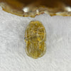 Above Average Grade Natural Golden Rutilated Quartz Pixiu Charm for Bracelet 天然金发水晶貔貅 11.93g by 30.7 by 17.6 by 13.1mm - Huangs Jadeite and Jewelry Pte Ltd