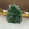Type A Semi Icy Blueish Green Jadeite Pixiu 28.6 by 22.2 by 3.8 mm 5.30g - Huangs Jadeite and Jewelry Pte Ltd