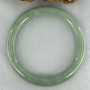 Type A Light Blueish Green Jadeite Bangle Internal Diameter 61.9mm 56.19g  9.6 by 9.9mm (Slight Internal Line) - Huangs Jadeite and Jewelry Pte Ltd