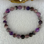 Natural Super 7 Beads Bracelet 15.70g 16cm 7.9mm 25 Beads - Huangs Jadeite and Jewelry Pte Ltd