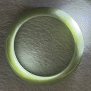 Type A Light Green Jadeite Bangle Internal Diameter 52.6mm 48.95g 12.3 by 8.3mm (Close to Perfect) - Huangs Jadeite and Jewelry Pte Ltd