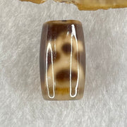 Natural Powerful Tibetan Old Oily Agate Double Cai Shen Dzi Bead Heavenly Master (Tian Zhu) 双财神长天珠 4.86g 20.1 by 11.8mm - Huangs Jadeite and Jewelry Pte Ltd