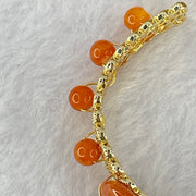 Type A Red Jadeite Ping An Kou Donut and Beads 13.22g 12.9 by 4.0mm 3pcs 5.0mm 8 Beads - Huangs Jadeite and Jewelry Pte Ltd