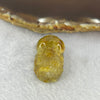 Above Average Grade Natural Golden Rutilated Quartz Pixiu Charm for Bracelet 天然金发水晶貔貅 10.07g 28.4 by 16.6 by 12.8 mm - Huangs Jadeite and Jewelry Pte Ltd