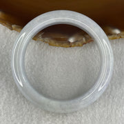 Type A Natural Light Lavender Light Green Jadeite Bangle 60.90g Inner Diameter 52.4mm 14.2 by 8.7mm (Close to Perfects) - Huangs Jadeite and Jewelry Pte Ltd