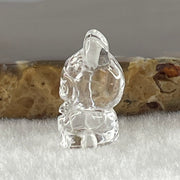 Natural Clear Quartz Labubu Charm Display 3.49g 19.2 by 12.4 by 11.1mm - Huangs Jadeite and Jewelry Pte Ltd