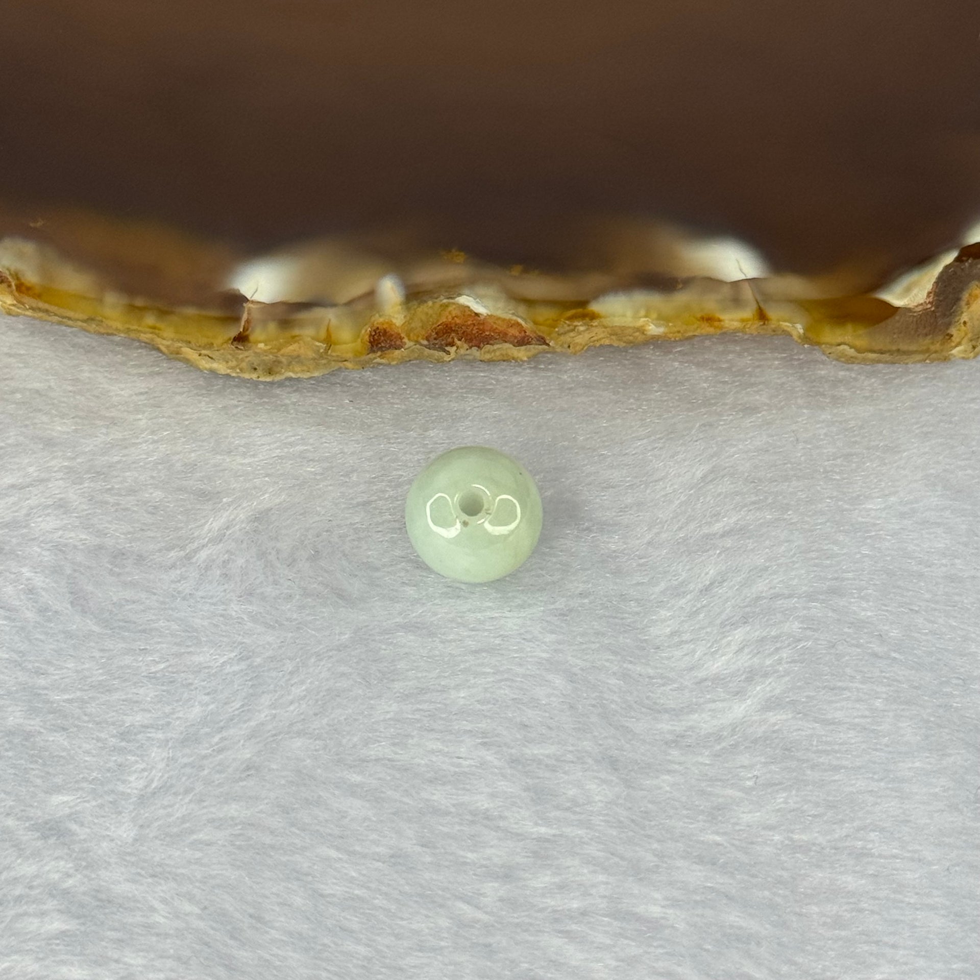 Type A Sky Blue Jadeite Bead for Bracelet/Necklace/Earrings/Rings 1.45g 9.5mm - Huangs Jadeite and Jewelry Pte Ltd