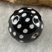 Natural Powerful Tibetan Old Oily Agate 50 Eyes Dzi Bead Heavenly Master (Tian Zhu) 五十眼天诛 1.43g 10.2 by 10.3mm - Huangs Jadeite and Jewelry Pte Ltd