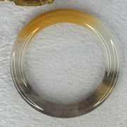 Transparent Purple White Yellow Quartzite Jade Bangle 天山玉手镯 56.3mm 39.75g 9.6 by 9.6mm - Huangs Jadeite and Jewelry Pte Ltd