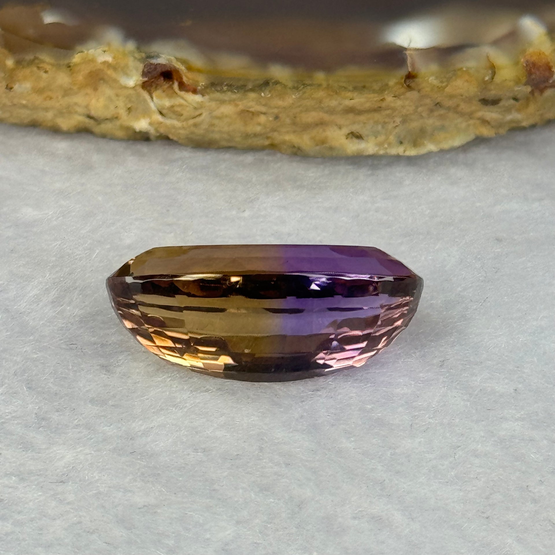 Natural Faceted Ametrine Oval Cut 17.39ct 21.6 by 13.2 by 9.9mm - Huangs Jadeite and Jewelry Pte Ltd