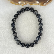 Good Grade Natural Devils Blue Beryl Aquamarine Beads Bracelet 20.54g 16cm 8.9mm 22 Beads - Huangs Jadeite and Jewelry Pte Ltd