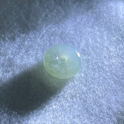 Type A Grey Jadeite Ping An Kou Donut Charm Pendant 3.28g 15.6 by 6.7mm - Huangs Jadeite and Jewelry Pte Ltd