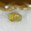 Good Grade Natural Golden Rutilated Quartz Pixiu Charm for Bracelet 天然金发水晶貔貅 5.34g 19.3 by 13.7 by 11.7mm - Huangs Jadeite and Jewelry Pte Ltd