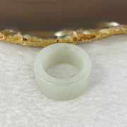 Type A Faint Green Jadeite Thumb Ring 12.63g 20.4 by 12.0 by 4.4mm US10.5 HK23.5 - Huangs Jadeite and Jewelry Pte Ltd
