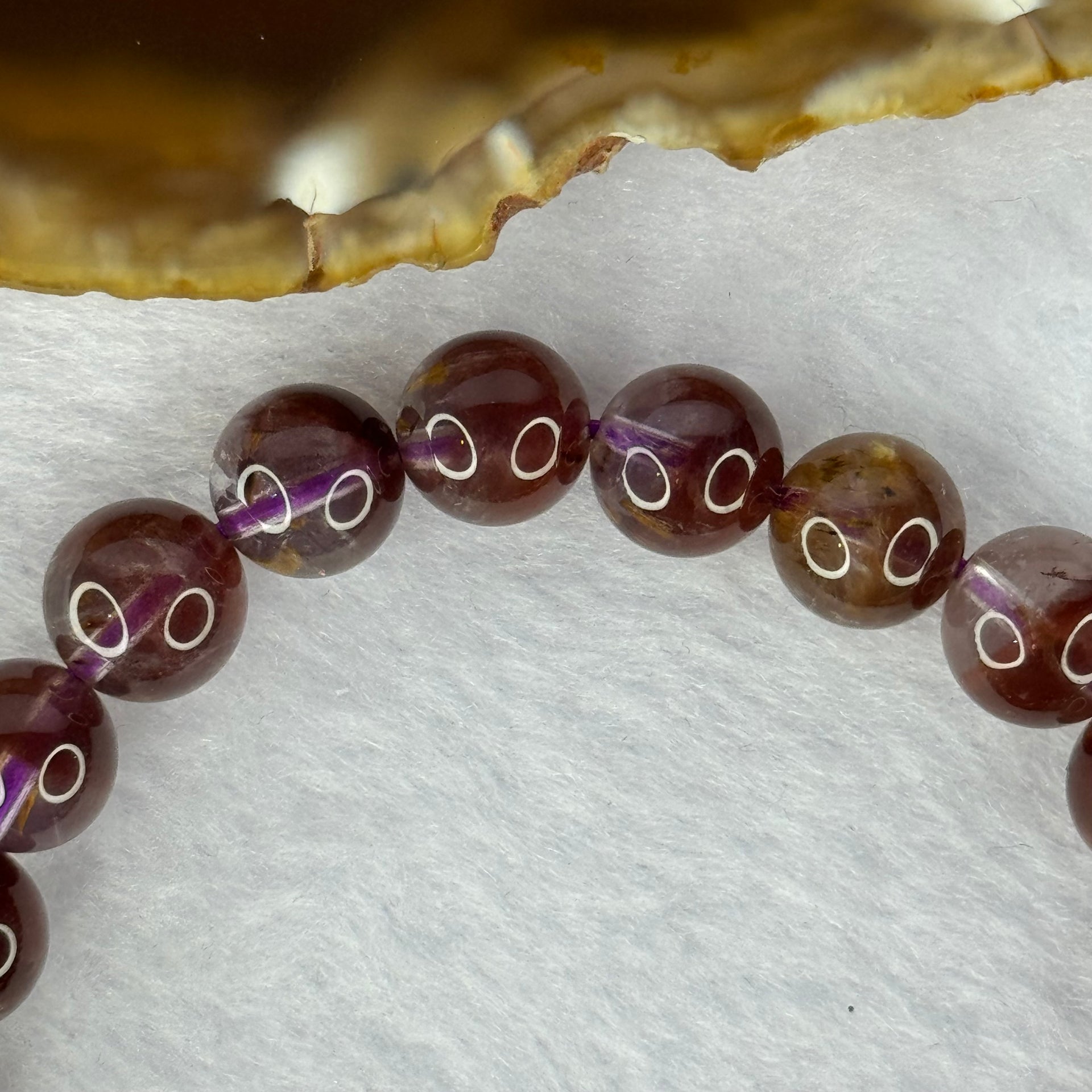 Very Good Grade Natural Auralite 23 Bracelet 天然激光23手链 24.96g 17cm 9.5mm 21 Beads - Huangs Jadeite and Jewelry Pte Ltd