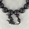 Natural Wild African Zitan Bracelet 非洲金星字檀手链 (Sinking Type)  33.20g 15.3mm 15 Beads + 2 Hulu Beads - Huangs Jadeite and Jewelry Pte Ltd