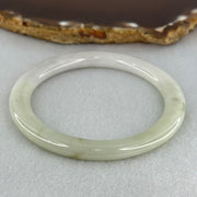Type A Light Lavender and Light Green Jadeite Bangle Internal Diameter 55.1mm 28.89g 6.4 by 8.8mm (Very Slight Internal Line) - Huangs Jadeite and Jewelry Pte Ltd