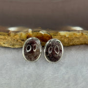 Good Grade Natural Super 7 S925 Silver Earrings 2.58g 10.7 by 7.8 by 5.0mm - Huangs Jadeite and Jewelry Pte Ltd