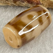 Natural Powerful Tibetan Old Oily Agate Patina Guiren Tairen Human Dzi Bead Totem Amulet Heavenly Master (Tian Zhu) 贵人天诛 4.84g 19.9 by 11.8mm - Huangs Jadeite and Jewelry Pte Ltd