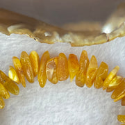 Natural Beeswax Raw Stone Irregular Beads Bracelet 天然蜜蜂蜡原石手链 17.97g 17cm 12.5 by 9.2 by 5.3mm 12.9 by 9.3 by 4.5mm 55pcs - Huangs Jadeite and Jewelry Pte Ltd
