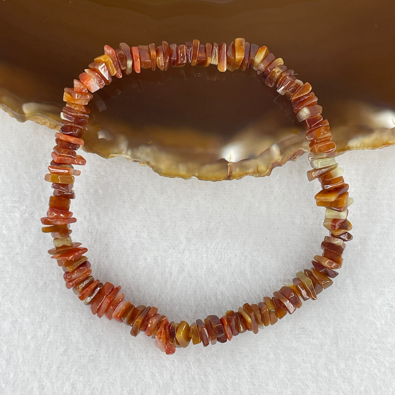 Certified Natural Type A Reddish-Brown Jadeite Irregular Multi-Wrap Bracelet | 121 Sacred Prayer Beads Mala Strand | Authentic Myanmar Feicui Vitality & Root Chakra Protection Talisman (9.58g | 6.0mm | 16cm Wrist Fit)