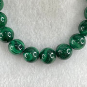 Very Good Grade Natural Green Malachite Beads Bracelet 天然孔雀石手链 35.07g 15.5cm 9.6mm 20 Beads - Huangs Jadeite and Jewelry Pte Ltd