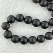 Natural Black Gold King Amber Beads Bracelet 天然大黑天翁琥珀项链 39.25g 46cm 12.1mm 40 Beads - Huangs Jadeite and Jewelry Pte Ltd