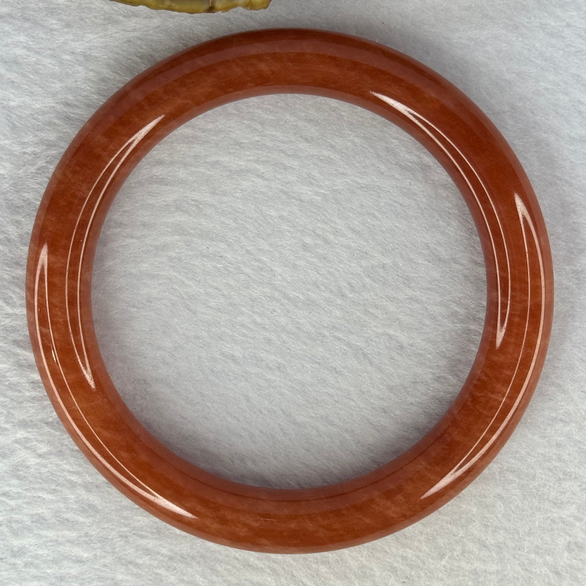 Red Quartzite Jade Bangle 天山玉手镯 Internal Diameter 61.0mm 49.43g 10.6 by 10.6mm - Huangs Jadeite and Jewelry Pte Ltd
