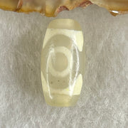 Natural Powerful Tibetan Old Oily Agate 3 Eyes Dzi Bead Heavenly Master (Tian Zhu) 三眼天诛 3.01g 20.2 by 10.2mm - Huangs Jadeite and Jewelry Pte Ltd