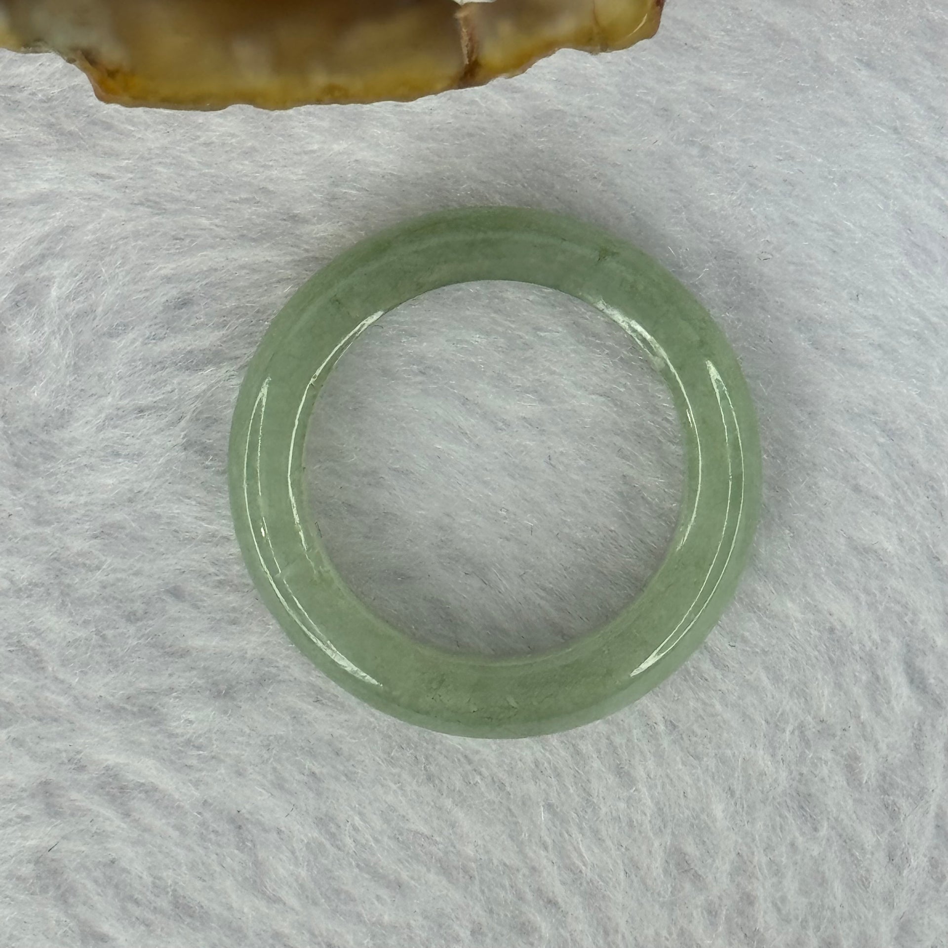 Type A Green Jadeite Ring 3.45g 5.2 by 3.8mm US7 HK15.5 - Huangs Jadeite and Jewelry Pte Ltd