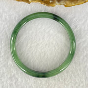 Type A Green Jadeite Baby Bangle Internal Diameter 44.5mm 14.69g 7.3 by 4.9mm (Internal Lines) - Huangs Jadeite and Jewelry Pte Ltd