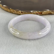 Type A Light Lavender Jadeite Oval Bangle 42.61g Internal Diameter 53.9mm 11.6 by 7.5mm (Very Slight Internal Line) - Huangs Jadeite and Jewelry Pte Ltd