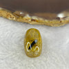 Good Grade Natural Golden Rutilated Quartz Crystal Lulu Tong Barrel 天然金顺发晶水晶露露通桶 
4.08g 17.3 by 11.6mm - Huangs Jadeite and Jewelry Pte Ltd