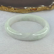 Type A Faint Green Lavender Jadeite Bangle 41.88g Internal Diameter 55.0mm 12.6 by 7.0mm (External Line) - Huangs Jadeite and Jewelry Pte Ltd