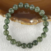 Good Grade Natural Green Cats Eye Rutilated Beads Bracelet 19.58g 15.5cm 8.8mm 22 Beads - Huangs Jadeite and Jewelry Pte Ltd