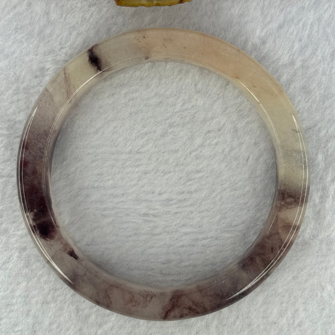 Purple with Dark Purple Piao Hua Quartzite Jade Bracelet Internal Diameter 天然水沫玉手镯 58.2mm 52.36g 12.8 by 9.0mm - Huangs Jadeite and Jewelry Pte Ltd