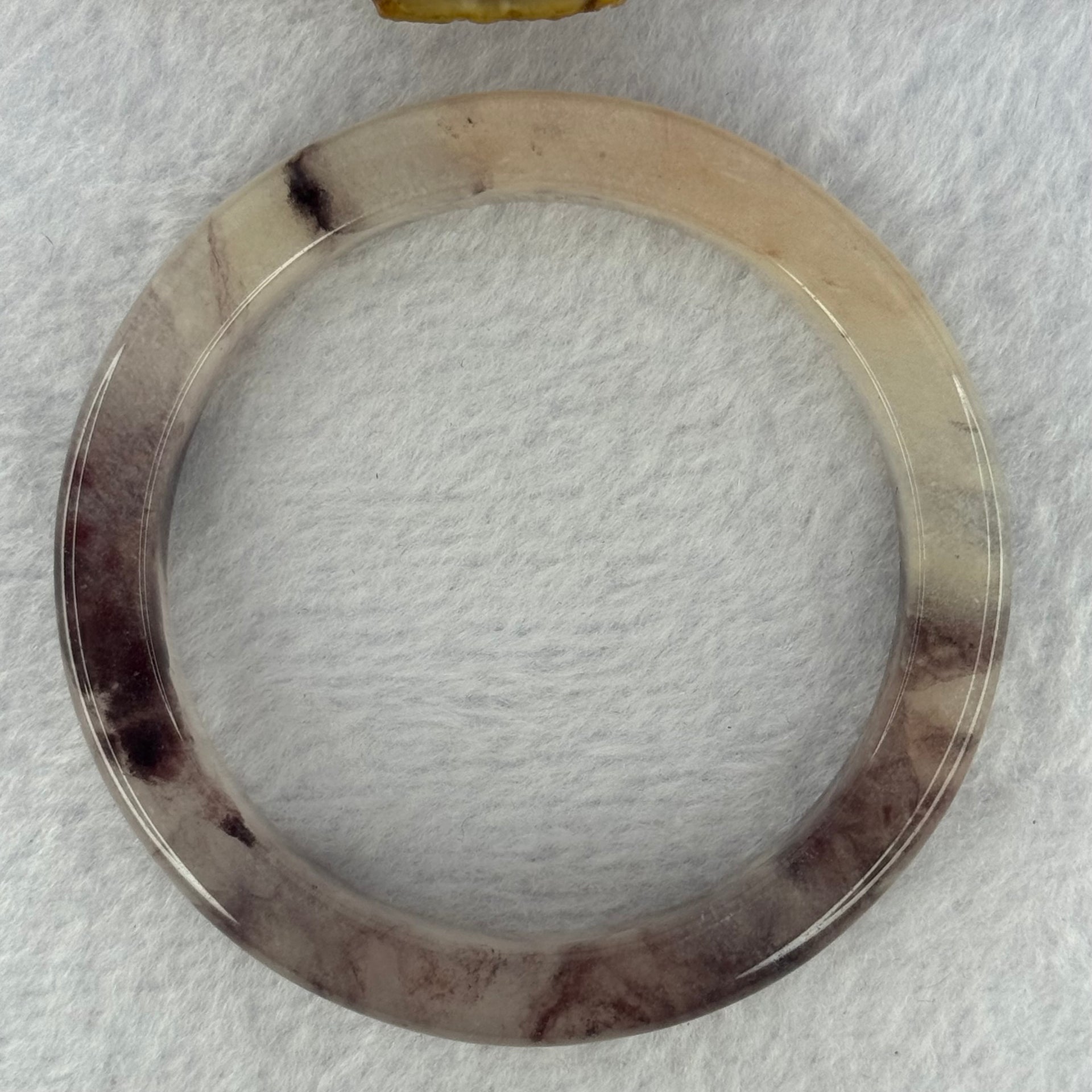 Purple with Dark Purple Piao Hua Quartzite Jade Bracelet Internal Diameter 天然水沫玉手镯 58.2mm 52.36g 12.8 by 9.0mm - Huangs Jadeite and Jewelry Pte Ltd