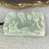 Type A Light Sky Blue Jadeite Shan Shui with Benefactor Gui Ren Pendent 山水贵人 62.64g 61.1 by 39.3 by 10.8 mm - Huangs Jadeite and Jewelry Pte Ltd