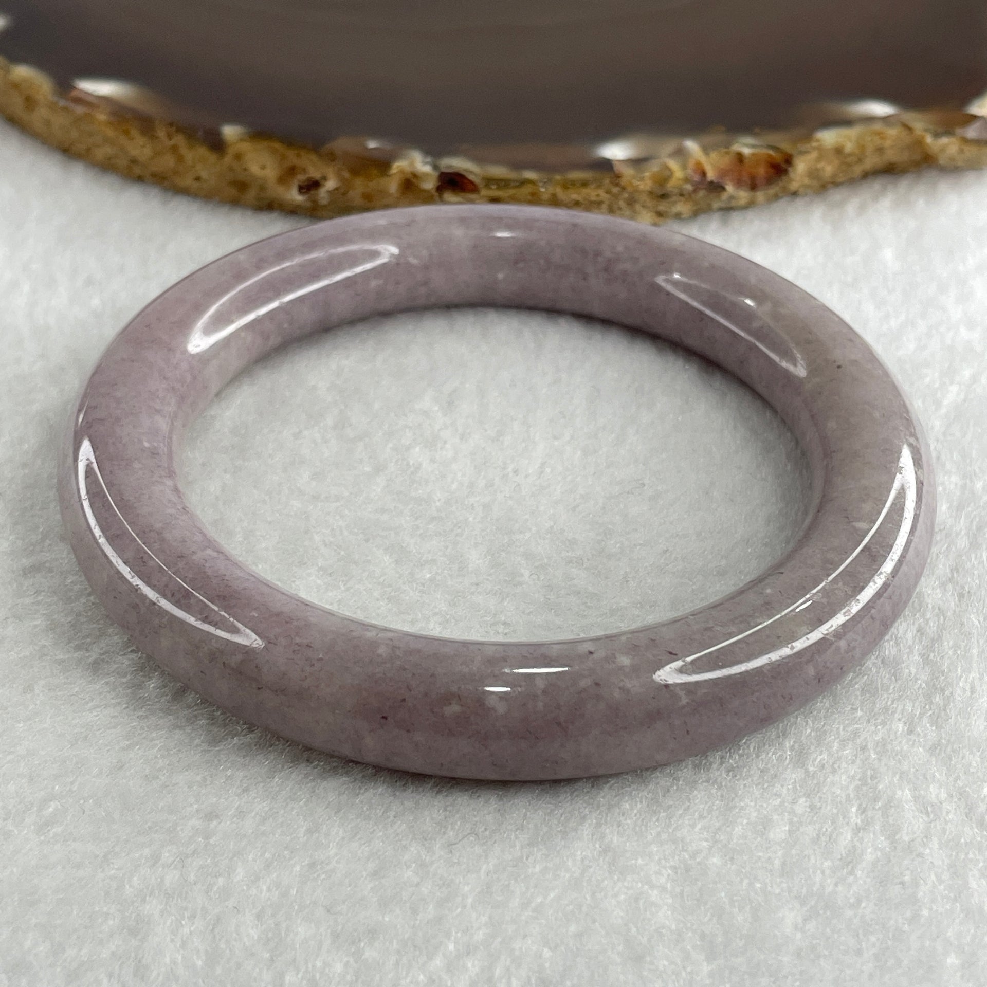 Natural Purple Aventurine Bangle 55.65g Inner Diameter 58.0mm 11.0 by 11.8mm (Very Very Slight Internal Line) - Huangs Jadeite and Jewelry Pte Ltd