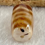 Natural Powerful Tibetan Old Oily Agate Sky Door Serenity 1 Eye Dzi Bead Heavenly Master (Tian Zhu) 一眼天门天诛 4.85g 20.4 by 11.7mm - Huangs Jadeite and Jewelry Pte Ltd