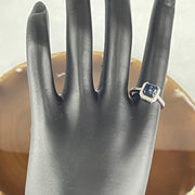 Good Grade Natural Blue Kyanite Bead in S925 Sliver Adjustable Ring 2.13g 7.7 by 4.5mm - Huangs Jadeite and Jewelry Pte Ltd