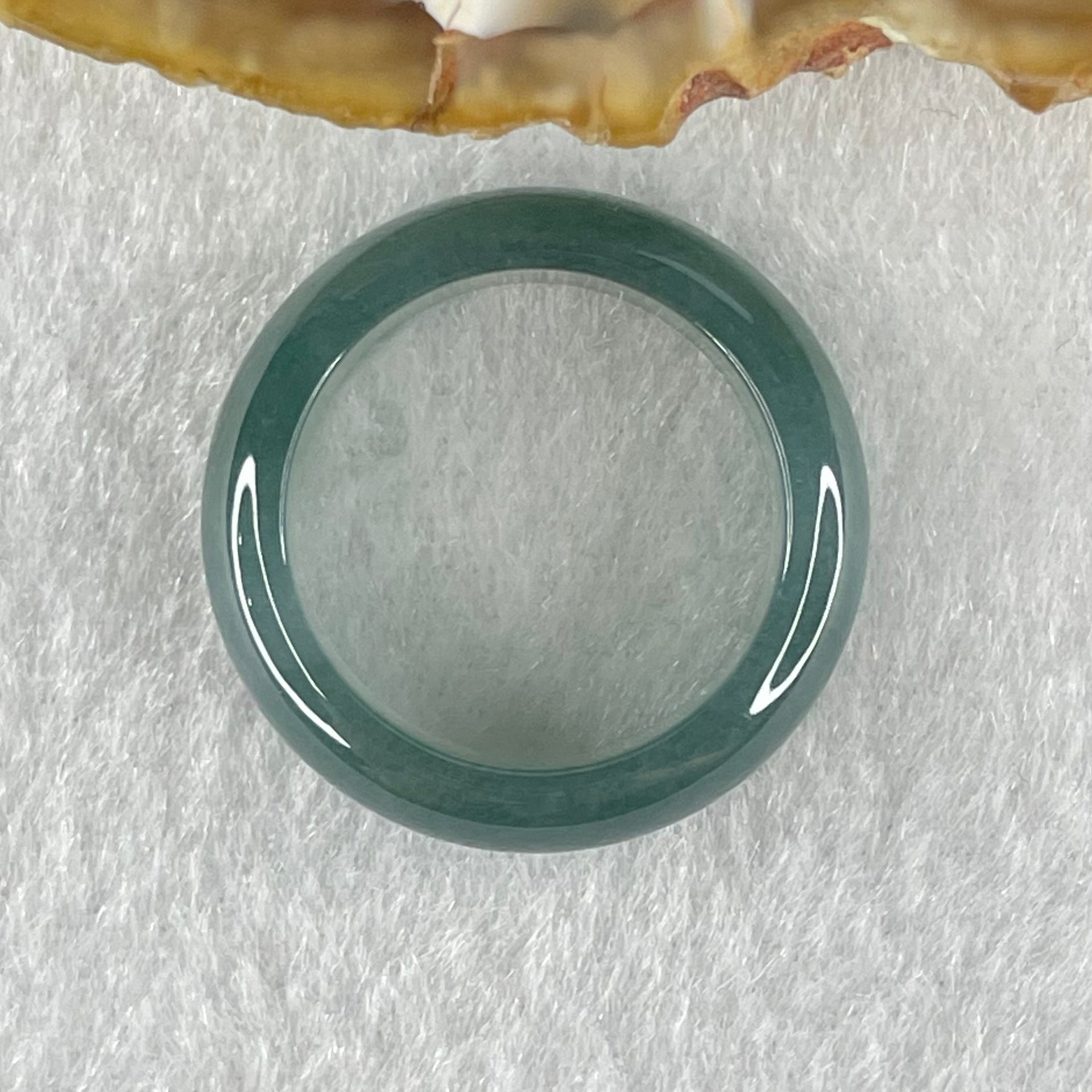 Type A Icy Blueish Green Jadeite Ring 4.13g 6.9 by 3.6mm US7.7 HK16.8 (Perfect) - Huangs Jadeite and Jewelry Pte Ltd