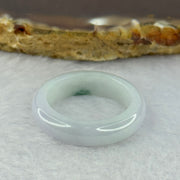 Type A Light Lavender Green with Blueish Green Patch Jadeite Ring 3.71g 5.5 by 3.7mm US8.25 HK18 - Huangs Jadeite and Jewelry Pte Ltd
